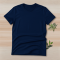 Half Sleeve Solid Premium Cotton T-shirt- Neavy Blue