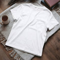 Half Sleeve Solid Premium Combed Cotton T-shirt- White