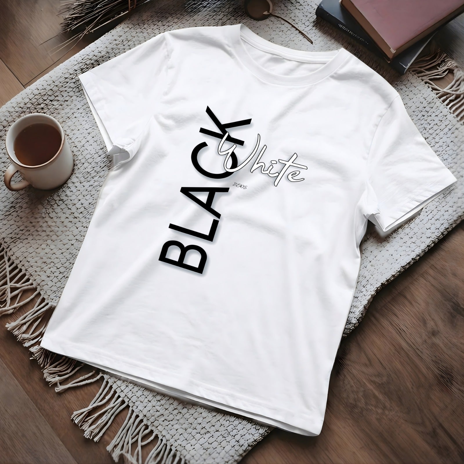 Men's Premium T-Shirt - Black White