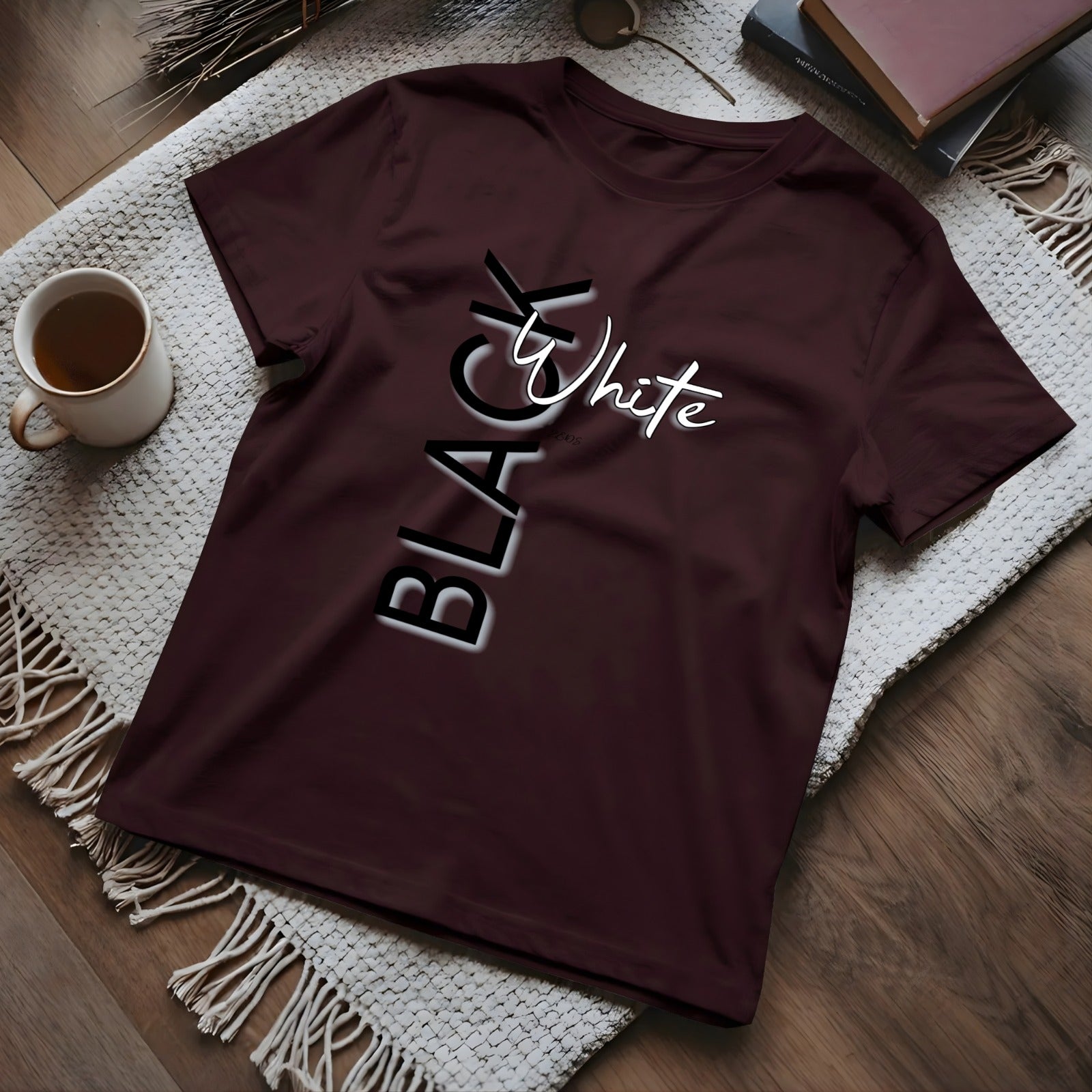 Men's Premium T-Shirt - Black White